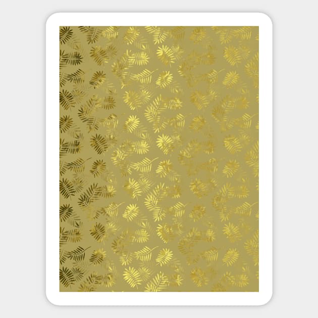 Gold Glam Tropics Sticker by SartorisArt1